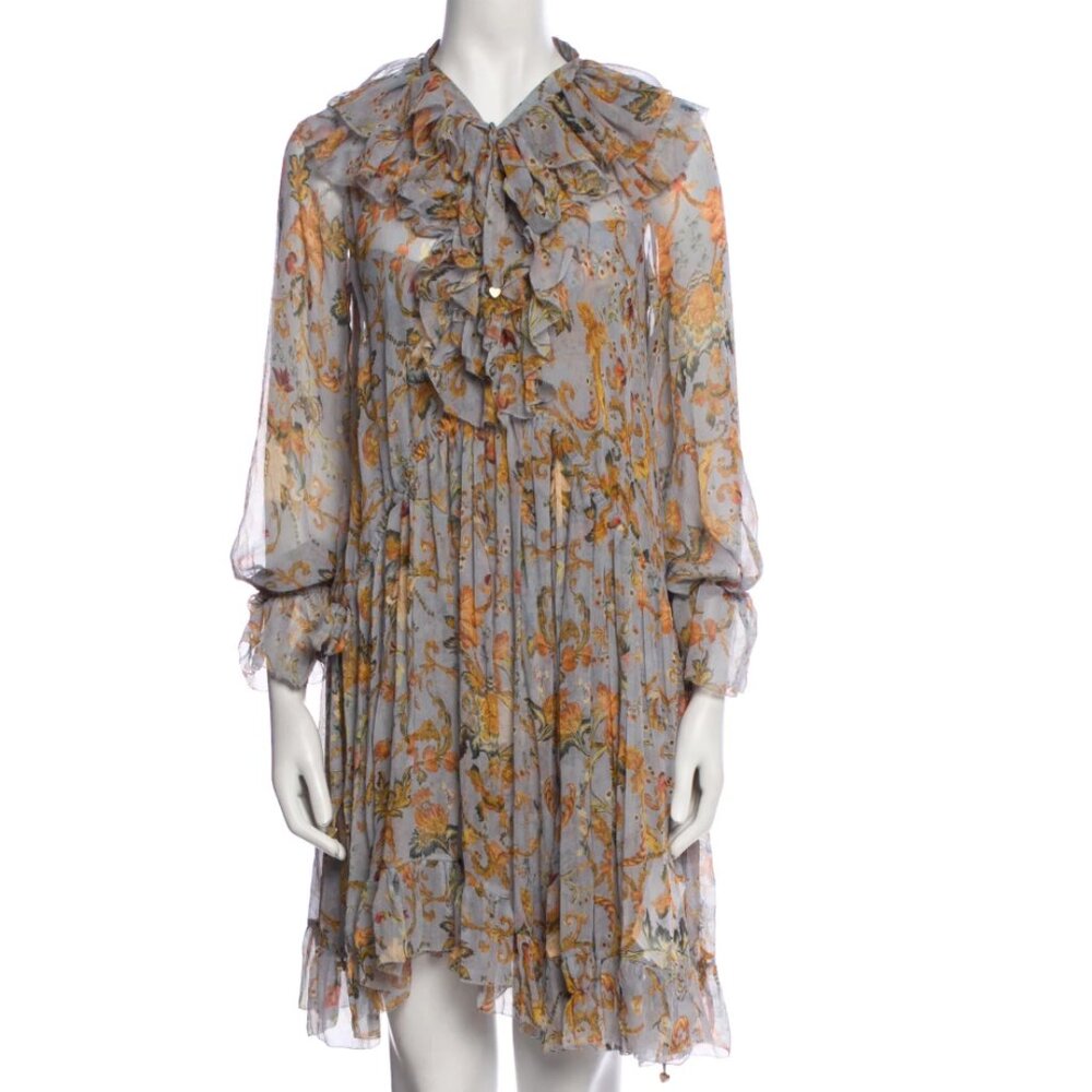 Zimmermann Ruffle Silk Dress Size 1